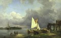 On The Scheldt, Holland - Pieter Christiaan Cornelis Dommersen