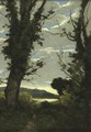 A Wooded Landscape - Henri-Joseph Harpignies