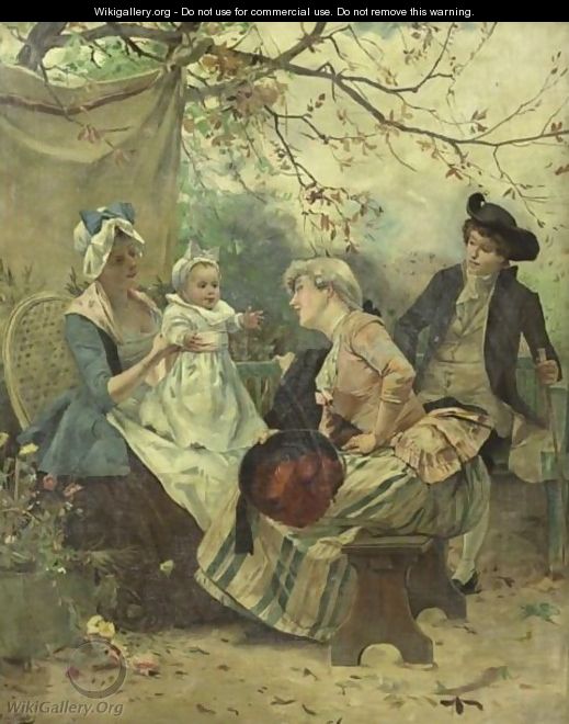 Garden Party - Auguste Emile Pinchart