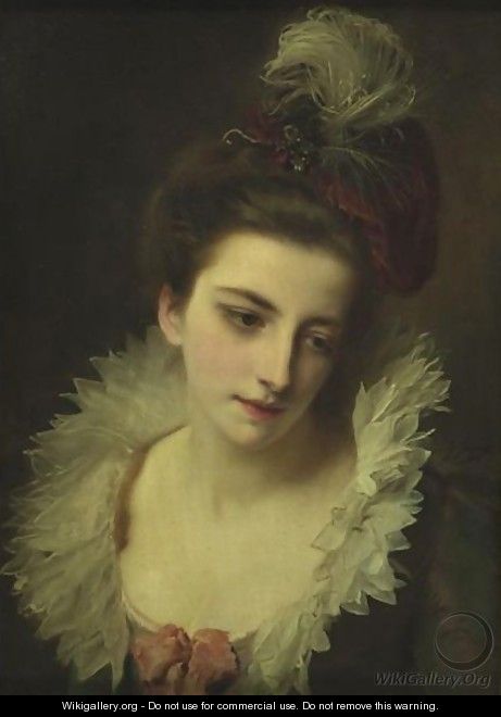 Pensive Beauty - Gustave Jean Jacquet