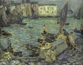 Le Port De Peche - Henri Eugene Augustin Le Sidaner