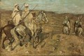 Horses In A Desert - Dutch School