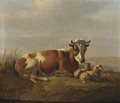 Cattle In A Landscape - Albertus Verhoesen