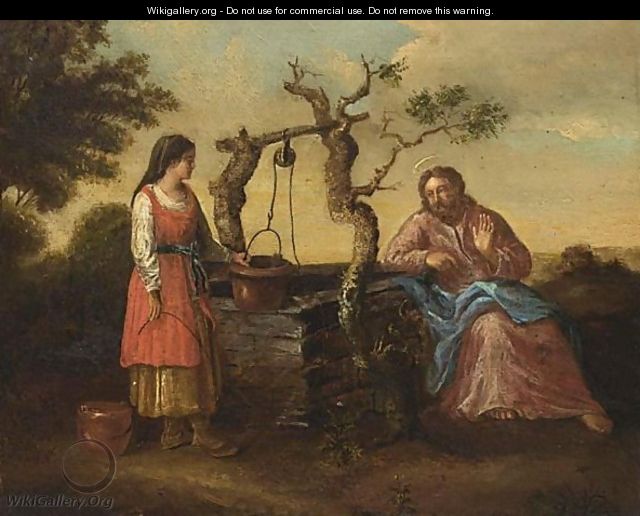 Christ With The Samaritan Woman At The Well - (after) Claes Cornelisz Moeyaert