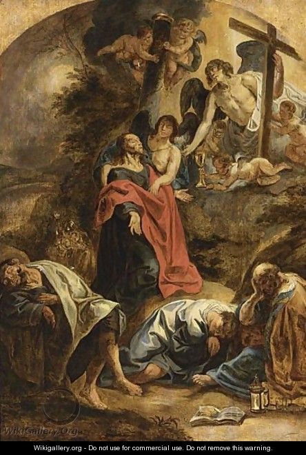 The Agony In The Garden - (after) Jacob Jordaens