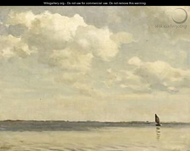 A Sailing Boat On The Zuiderzee - Willem Bastiaan Tholen