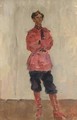 A Portrait Of A Cossack - Isaac Israels