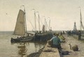 Moored Fishing Boats In Enkhuizen Harbour - Willem Bastiaan Tholen