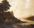 An Extensive Landscape With Figures On The Bank Of A Lake - (after) Sir Peter Lely