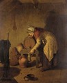 Woman Filling A Jug - English School