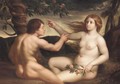 The Temptation Of Adam And Eve - Bolognese School