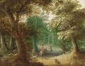 Wooded Landscape With A Horseman On A Path - (after) Jasper Van Der Laanen