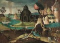 Hell Scene With The Fountain Of Life - (after) Hieronymus Bosch