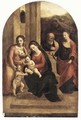 The Holy Family With Saint Agnes, Saint John The Baptist And Saint Agatha - (after) Garofalo