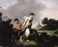 Parkland Landscape With Two Lovers - Nicolas Antoine Taunay