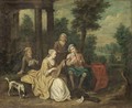 A Fete Champetre With Figures Playing Musical Instruments - (after) Peter Jacob Horemans