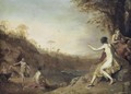 Landscape With Nudes Bathing - (after) Dirck Van Der B Lisse