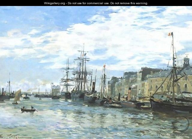 Le Bassin Du Roi Au Havre - Edmond Marie Petitjean