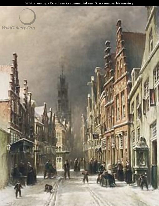 A View Of Haarlem In Winter - Pieter Gerard Vertin