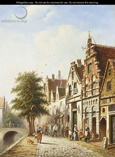 A View Of Amsterdam - Johannes Franciscus Spohler