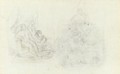 Branches And Etudes De Bathsheba Et L'Eternelle Feminine - Paul Cezanne