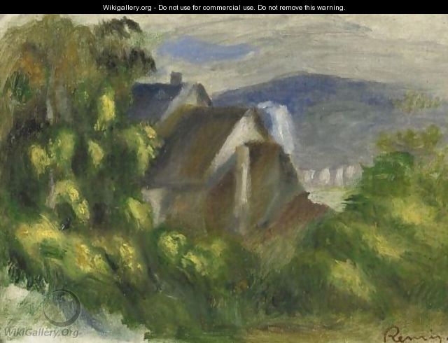 Maisons Dans Les Arbres - Pierre Auguste Renoir