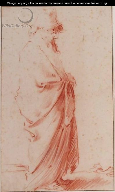 A Study Of A Standing Man In A Hat - Pieter Jansz. Quast