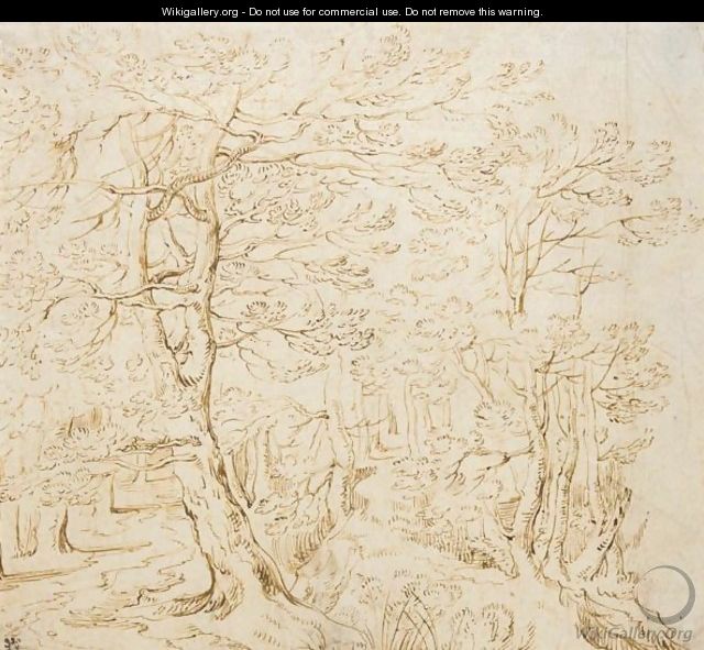 Woodland Trees - Gillis van Coninxloo - WikiGallery.org, the largest ...
