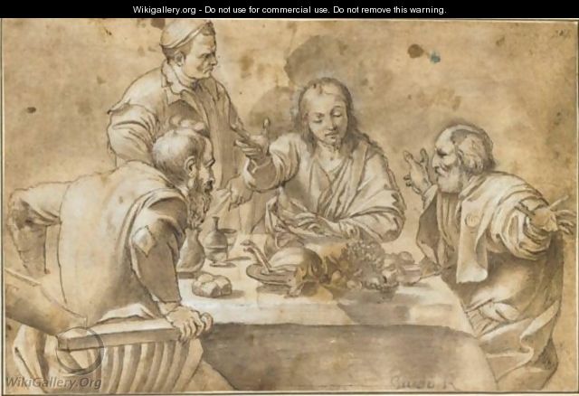 The Supper At Emmaus 2 - Flemish School