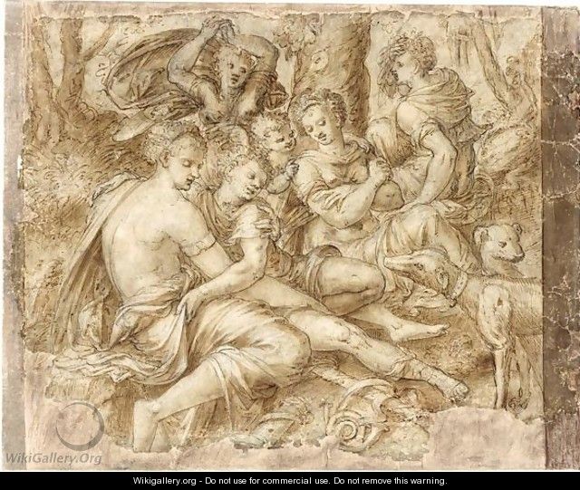 Venus And Adonis - (after) Frans, The Elder Floris