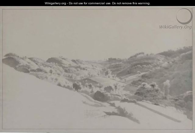 An Extensive Hilly Landscape - Joseph Augustus Knip