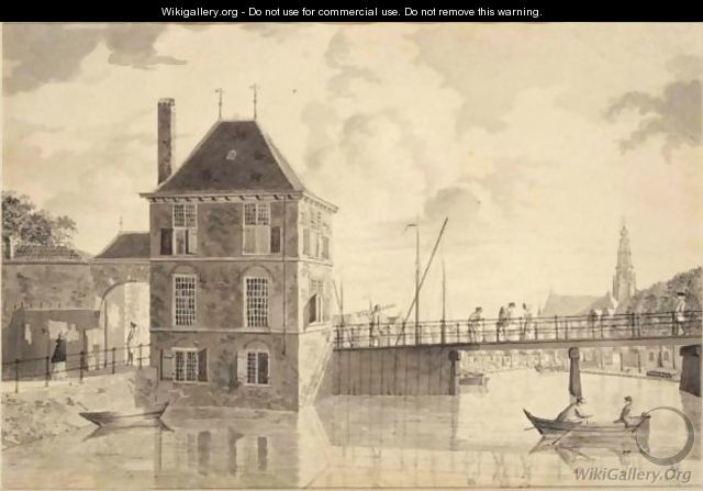 View Of The Eendjespoort, Haarlem, With The Church Of St. Bavo In The Distance - Hendrik Keun