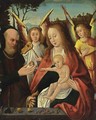 The Holy Family With Angels Making Music In A Landscape - (after) Jan Provoost