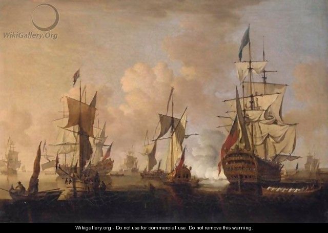 The English Fleet At Sea - Peter Monamy