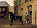 A Groom With A Pair Of Carriage Horses - John Nost Sartorius