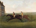 The Prince Of Wales's Traveller Beating Lord Grosvenor's Meteor At Newmarket, 4th May 1790 - John Nost Sartorius