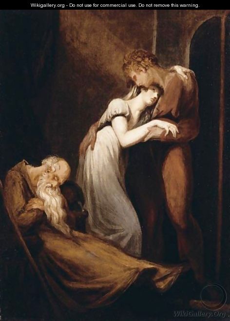 Huon And Amanda With The Dead Alphonso - Johann Henry Fuseli