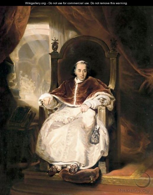 Portrait Of Luigi Barnaba Chiaramonti, Pope Pius VII (1742-1823) - (after) Lawrence, Sir Thomas