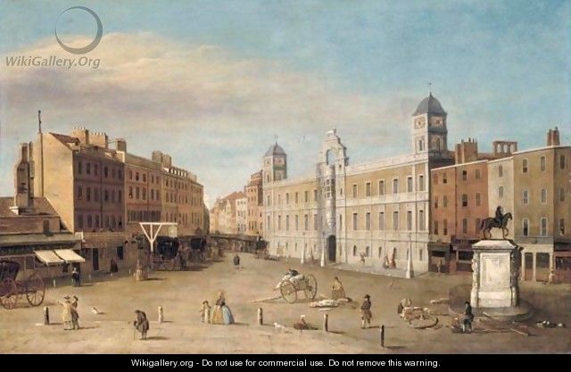 A View Of Northumberland House - (after) Samuel Scott