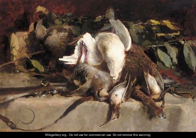 Natura Morta Con Cacciagione (Still Life With Game) - Giovanni Segantini