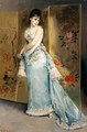 Mujer Con Vestido Azul (Lady In A Blue Dress) - Rogelio De Egusquiza Barrena
