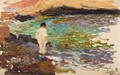 Nino En Las Rocas (Boy On The Rocks) - Joaquin Sorolla y Bastida