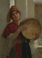 The Tambourine Player - Guillaume Charles Le Brun
