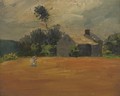 Field And Cottage - George Luks