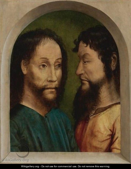 Judas And Christ Seen Through An Archway - Flemish School