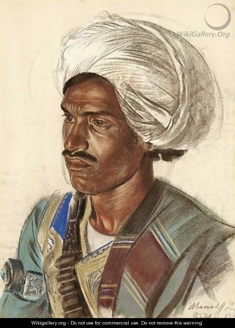 Study Of An Afghan - Alexander Evgenievich Yakovlev