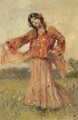 Dancing Gypsy - Konstantin Egorovich Egorovich Makovsky