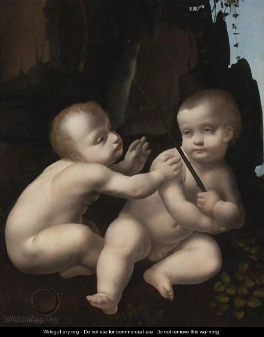 The Christ Child With The Infant St. John The Baptist - Marco D