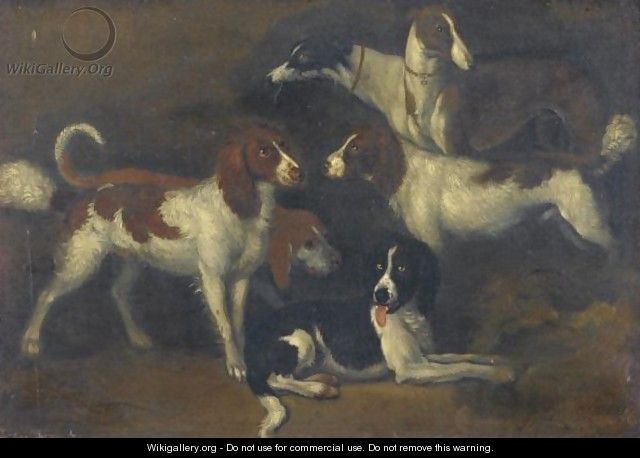 Study Of Dogs - Adriaen Cornelisz. Beeldemaker