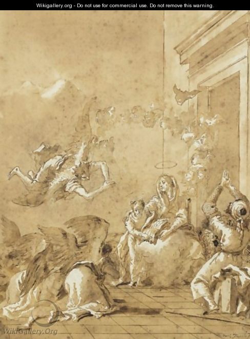 The Education Of The Virgin - Giovanni Domenico Tiepolo